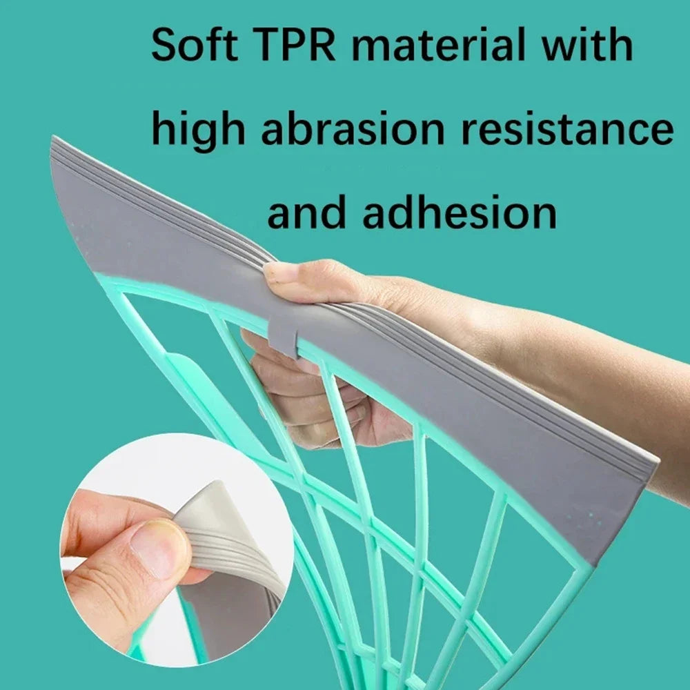Silicone Floor Squeegee Broom | Multi-Surface Floor, Window, Bathroom & Pet Hair Cleaning Wiper