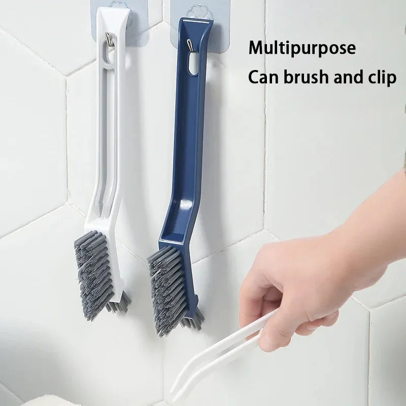 2-in-1 Corner & Gap Cleaning Brush | Crevice, Grout, Window Track, Tile & Kitchen Detail Cleaning Brush