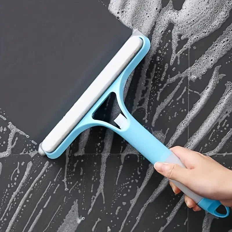 3-in-1 Window Cleaning Spray Squeegee | Glass, Mirror & Shower Door Cleaner with Built-In Water Spray Bottle