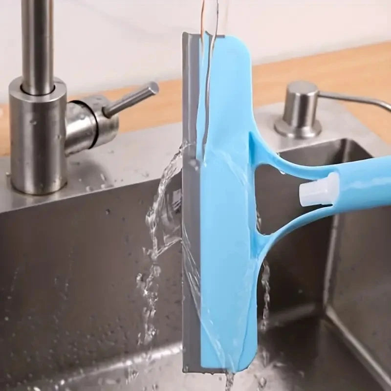 3-in-1 Window Cleaning Spray Squeegee | Glass, Mirror & Shower Door Cleaner with Built-In Water Spray Bottle