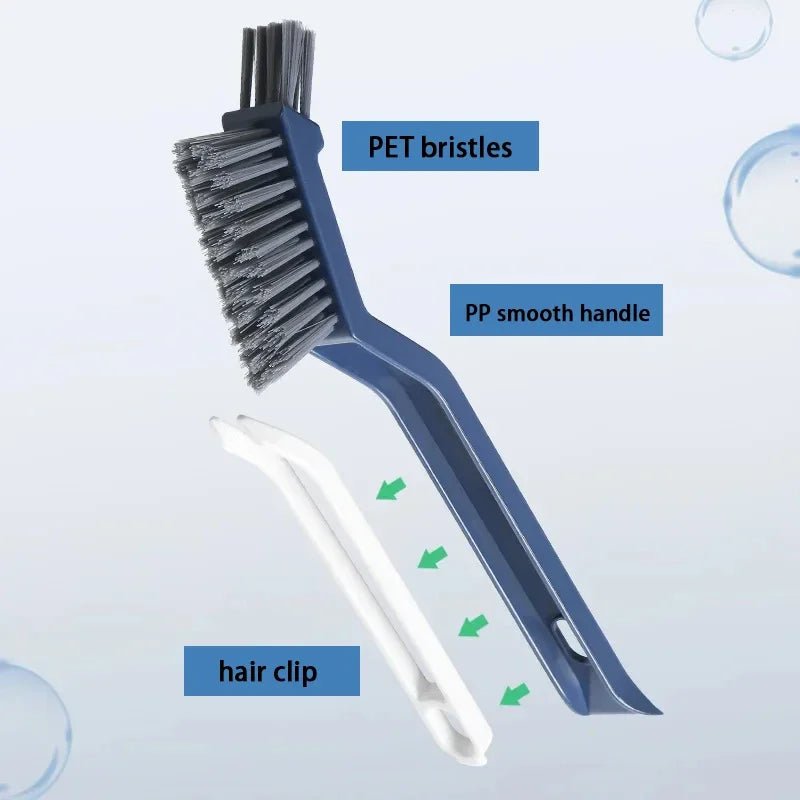 2-in-1 Corner & Gap Cleaning Brush | Crevice, Grout, Window Track, Tile & Kitchen Detail Cleaning Brush