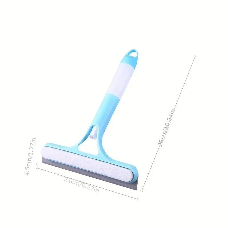 3-in-1 Window Cleaning Spray Squeegee | Glass, Mirror & Shower Door Cleaner with Built-In Water Spray Bottle