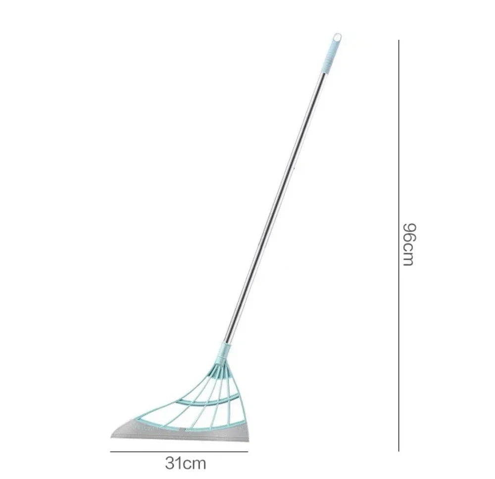 Silicone Floor Squeegee Broom | Multi-Surface Floor, Window, Bathroom & Pet Hair Cleaning Wiper