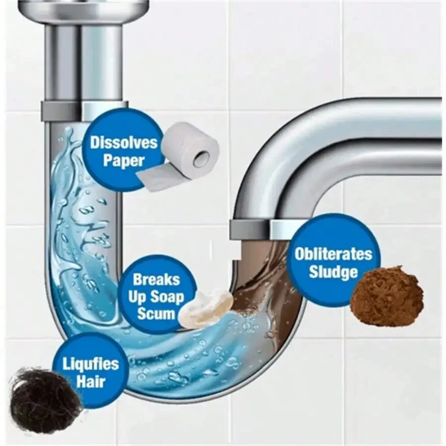 The Powerful Pipe Unclogging Agent And Sewer-Specific Unclogging Powder Effectively Remove Odors And Blockages