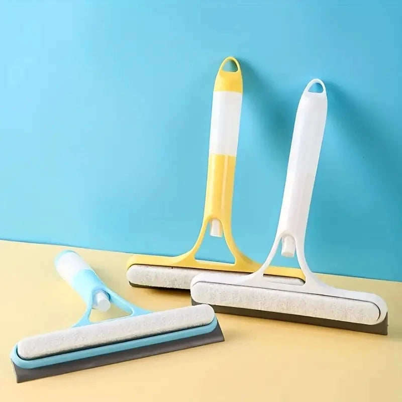 3-in-1 Window Cleaning Spray Squeegee | Glass, Mirror & Shower Door Cleaner with Built-In Water Spray Bottle