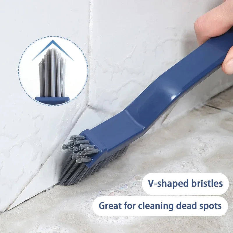 2-in-1 Corner & Gap Cleaning Brush | Crevice, Grout, Window Track, Tile & Kitchen Detail Cleaning Brush