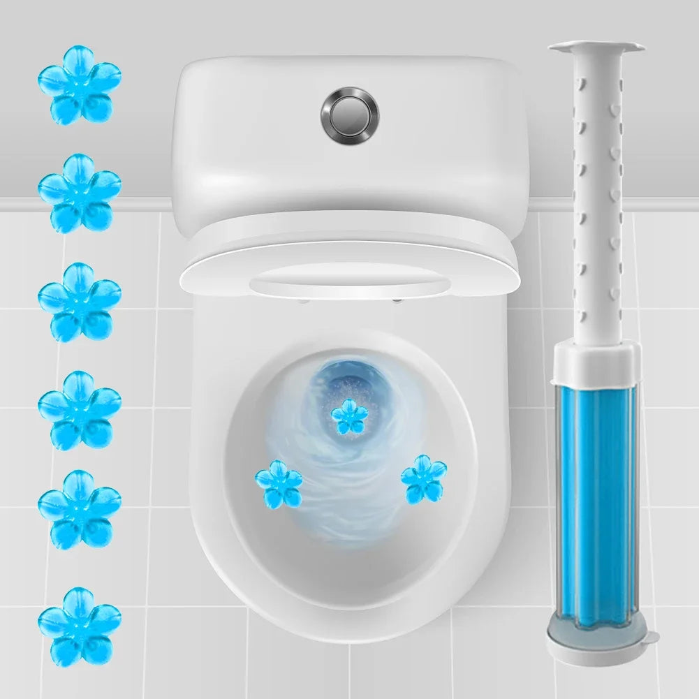1/5PCS Toilet Cleaner Gel Remove Odors Leave Flower Aromatic Toilet Gel No Traces Comfortable Smell Household Cleaning Products